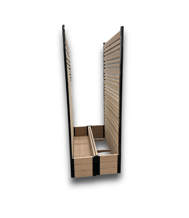 56149 Cedar Vinyl Privacy Screen 46" X 72" Set Of 2