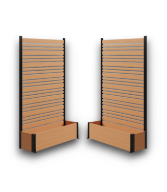 Bud's Warehouse 56149 Cedar Vinyl Privacy Screen 46" X 72" Set Of 2
