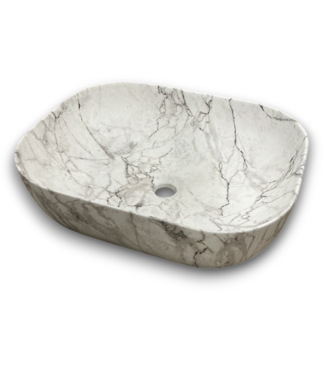 Bud's Warehouse 56152 Modern Marble Gray Vessel Sink 19"