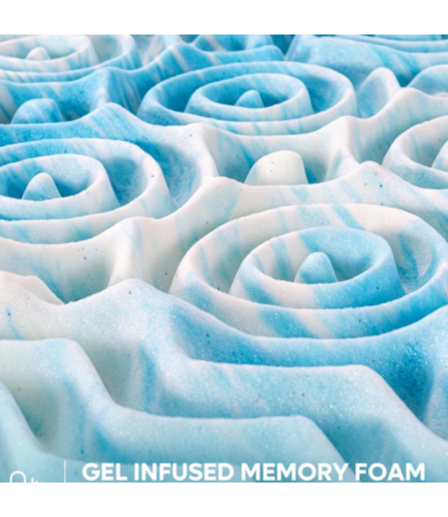 56153 Cooling Gel Memory Foam Mattress Topper Twin Xl