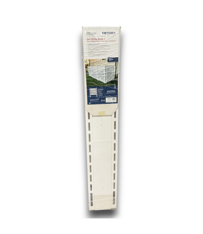 56142 White Vinyl Outdoor Privacy Screen 3' X 4'