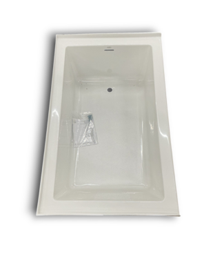 Bud's Warehouse 56141 60x36x21 White Acrylic Tub by Jacuzzi