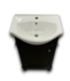 56126 Black Single Bathroom Vanity W/top 20"