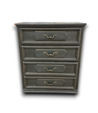 Bud's Warehouse 56136 Flat Black Bedroom Dresser 34"w