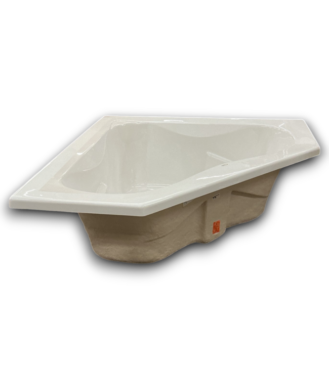 56163 White Neo Angle Soaking Bathtub 60" X 60"