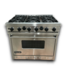 56164 Pro Style Stainless Steel Duel Fuel Range With 6 Open Burners 36"