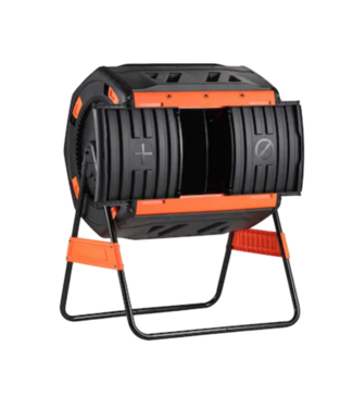 Bud's Warehouse 56171 Compost Tumbler 53 Gallon Dual Chamber Outdoor