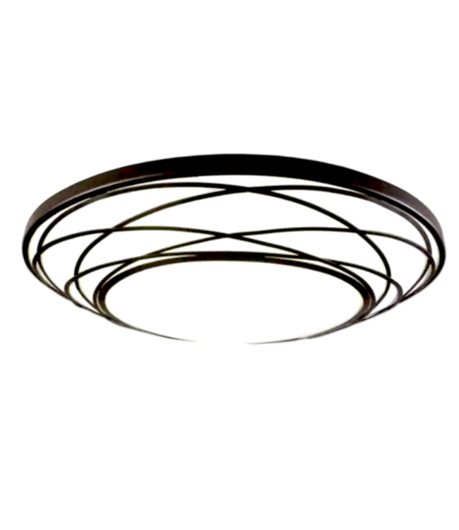 56176 Black 1-led Flush Mount Light