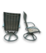 56178 Outdoor Swivel Patio Chairs Set of 2