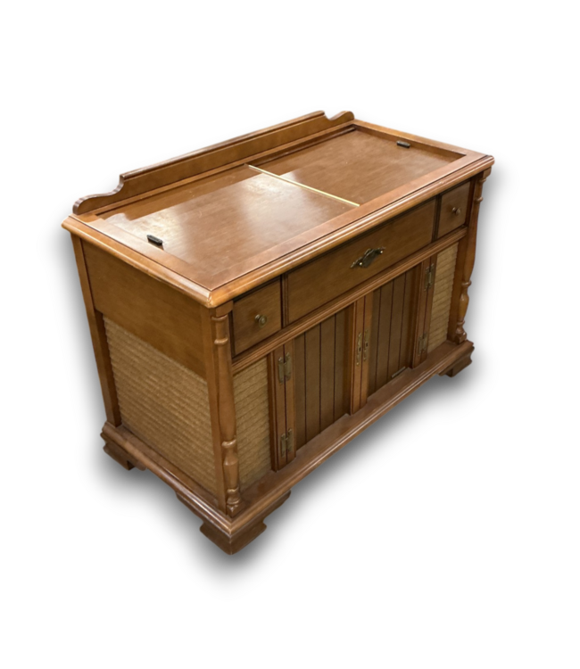 56183 Vintage Console Stereo Cabinet