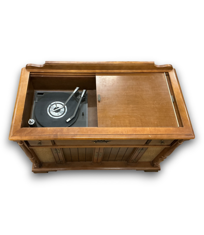 56183 Vintage Console Stereo Cabinet