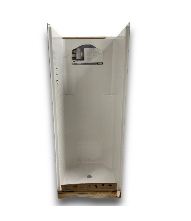 56199 32 X 32 X 80 In. Shower Wall And Base 1 Piece