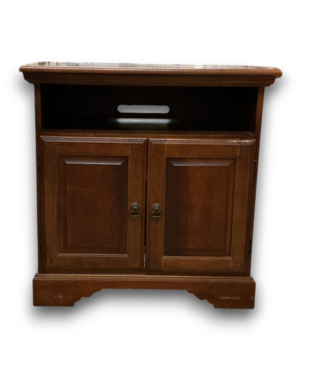 Bud's Warehouse 56204 Vintage Rolling Solid Wood Cabinet With Swivel Top