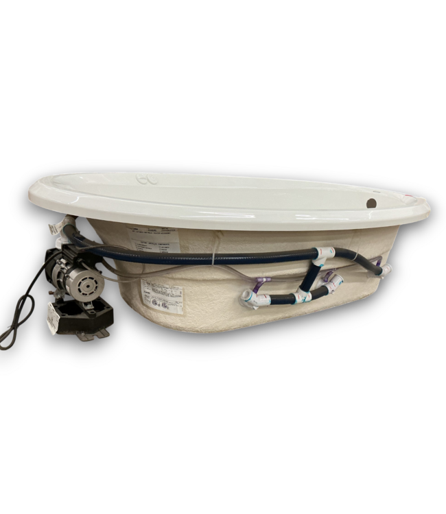 56205 71” X 42” Jacuzzi Jeded Drop In Bathtub 6 Jets