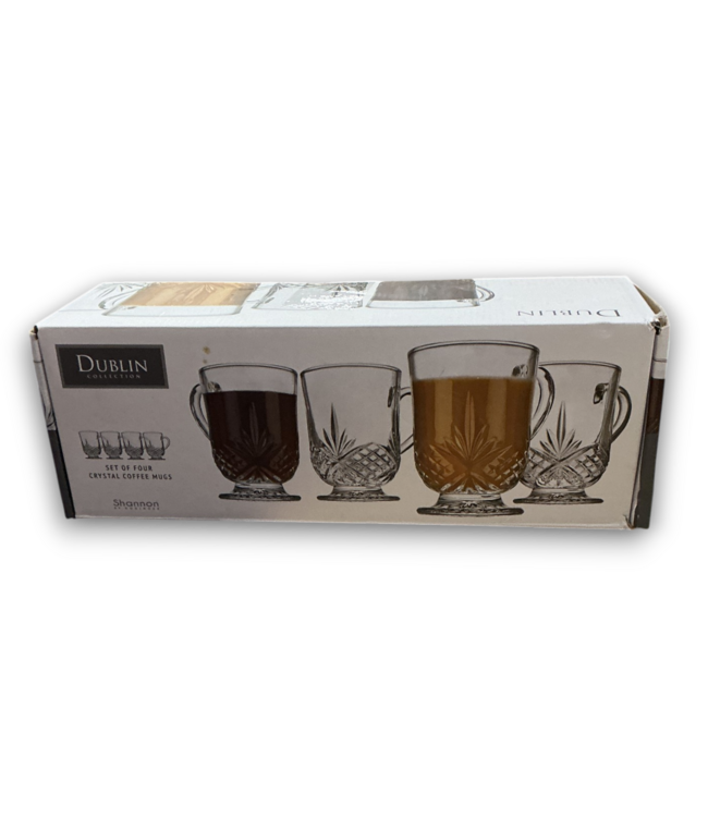56212 Set Of 4 Crystal Coffee Mugs