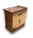 56204 Vintage Rolling Solid Wood Cabinet With Swivel Top