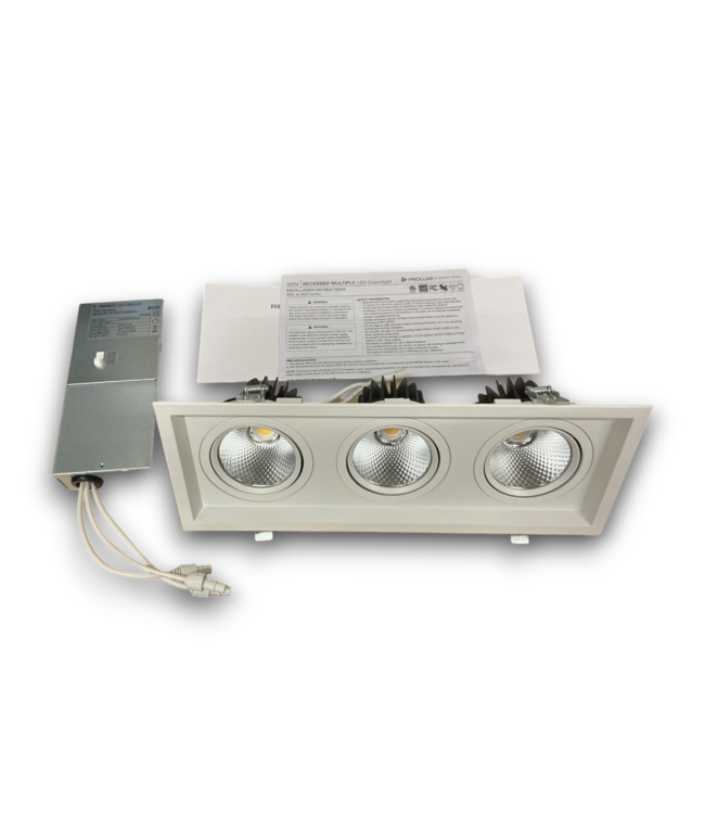 56224 Recessed Multiple Selectable 5-cct Recessed Downlight 3 Light