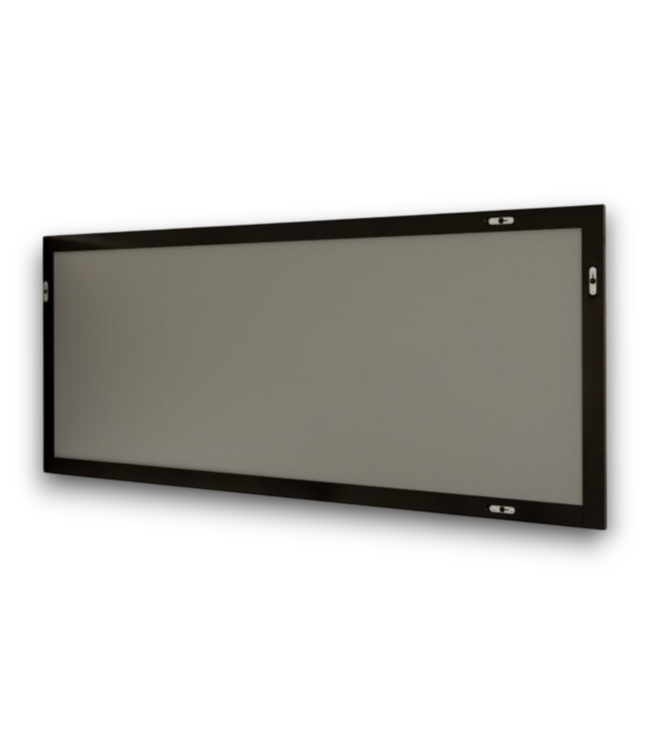 56230 Large Black Wooden Framed Mirror