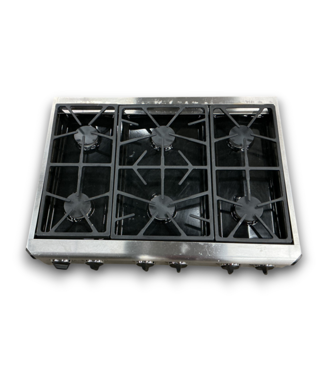 56241 Stainless Steel 6-burner Stove Top