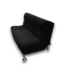 56237 Black Futon Sofa