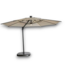 56251 Aluminum Beige Slide-tilt Cantilever Patio Umbrella With Lights And Base