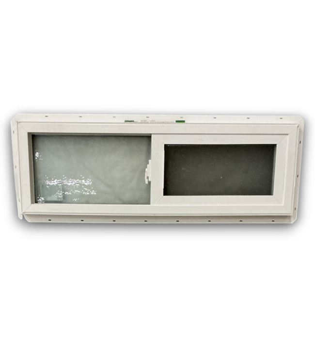 56258 White And Black Privacy Vinyl Slider Window