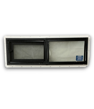Bud's Warehouse 56258 White And Black Privacy Vinyl Slider Window