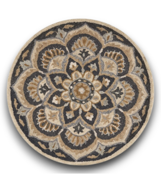 Bud's Warehouse 56260 Dazzle Collection Floral Round Area Rug