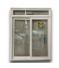 56263 250 Series Vinyl Sliding Patio Door With Transom