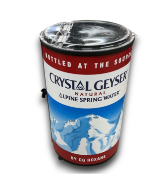 Bud's Warehouse 56269 Crystal Geyser Rolling Drink Cooler
