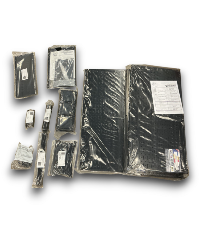 56274 30-piece Steel Pegboard Kit In Black