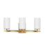 56283 Satin Brass 3-light Vanity Light