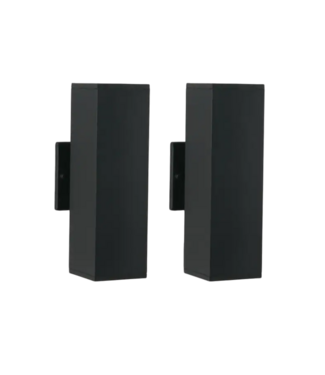 Bud's Warehouse 56285 4-light Black Hardwired Outdoor Wall Light 2 Pack