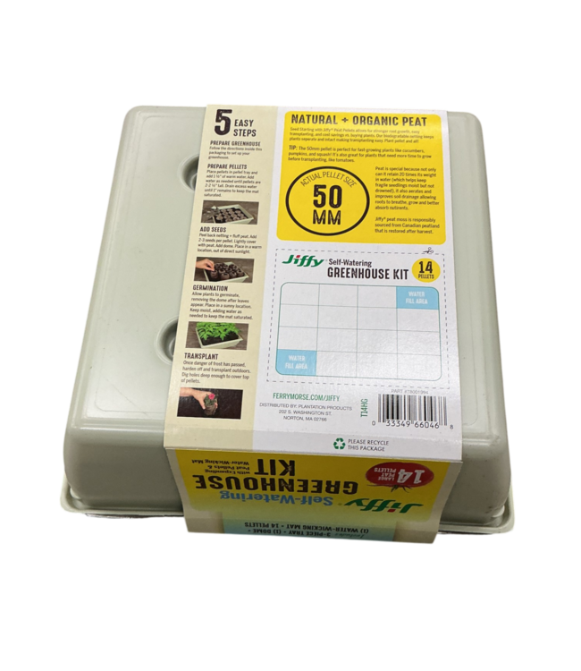 56292 Self Watering Greenhouse Kit 14 Pellets & Watering Mat