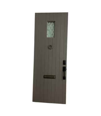 Bud's Warehouse 56293 36 X 96 Blue Grey Prehung Fancy Exterior Door