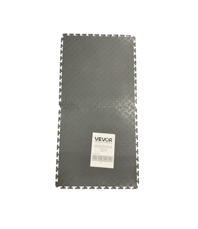 56300 Garage Floor Tiles Interlocking Gray Diamond Plate 16 Pack