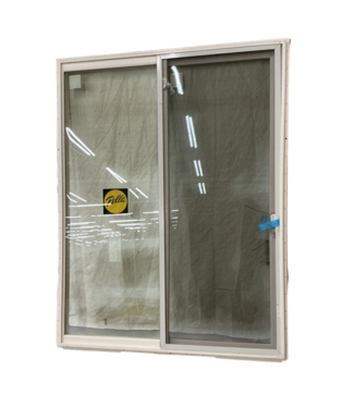 Bud's Warehouse 56301 70 X 94 White Vinyl Patio Doors With Screen