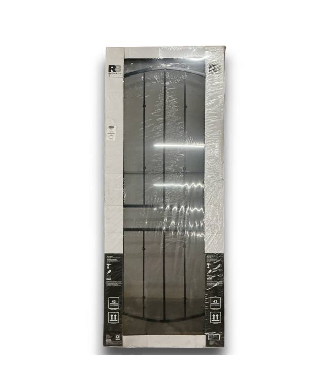56306 Black Steel Security Door 36" X 96" Lh