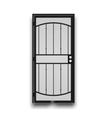 Bud's Warehouse 56306 Black Steel Security Door 36" X 96" Lh