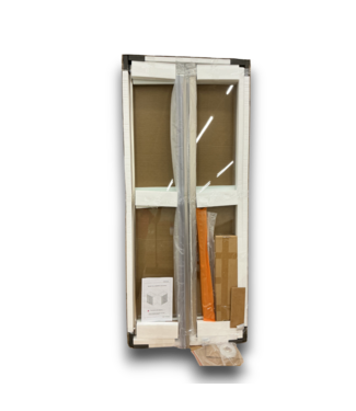 Bud's Warehouse 56315 Semi-frameless Brushed Nickel Double Sliding Shower Door