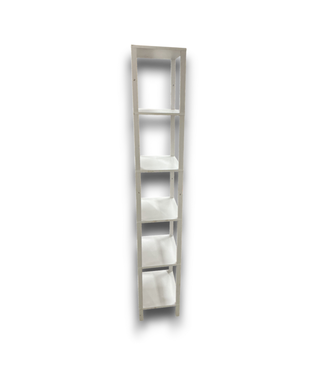 56309 White Laminate 5-tier Shelving Unit Set Of 2
