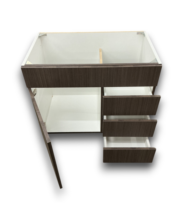 56324 Chestnut Heartwood Floating Vanity Base 36"