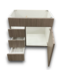 56325 Silver Heartwood Floating Vanity Base 33"