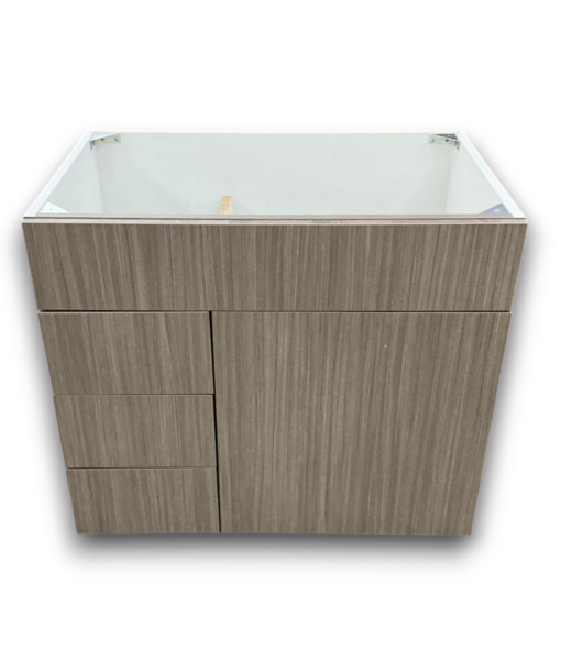 Bud's Warehouse 56325 Silver Heartwood Floating Vanity Base 33"