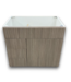 56325 Silver Heartwood Floating Vanity Base 33"