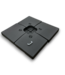 56342 Black Square Patio Umbrella Base 4-tiles
