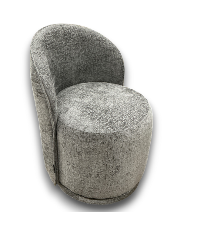 56345 Gray Chenille Accent Chair