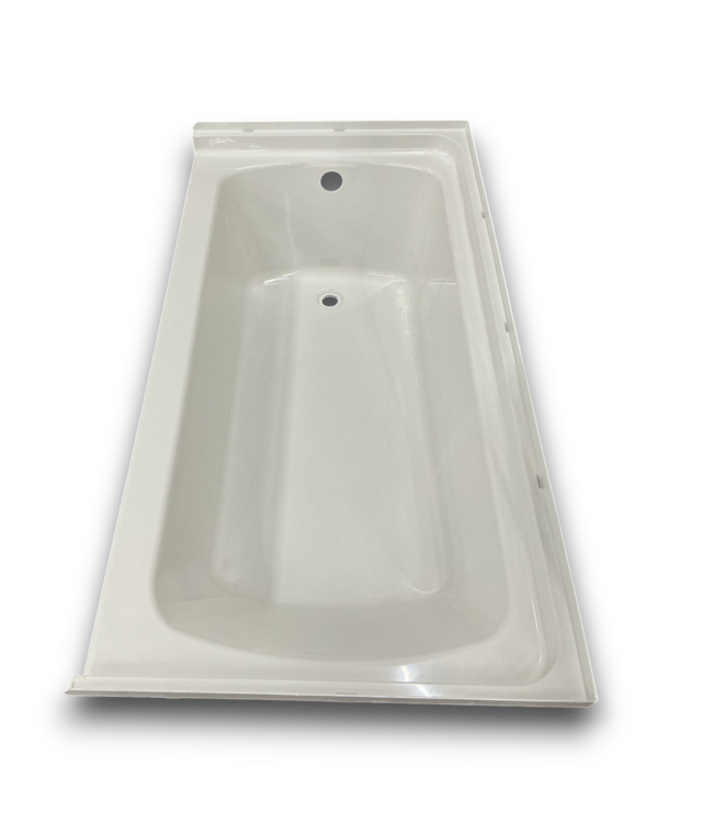 56348 White Alcove Soaking Bathtub Lh
