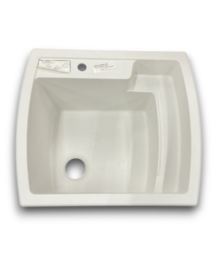 Bud's Warehouse 56347 White Dual Mount Utility Sink Tub 22" X 25"