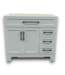 56349 36” White Bathroom Vanity With Drawers